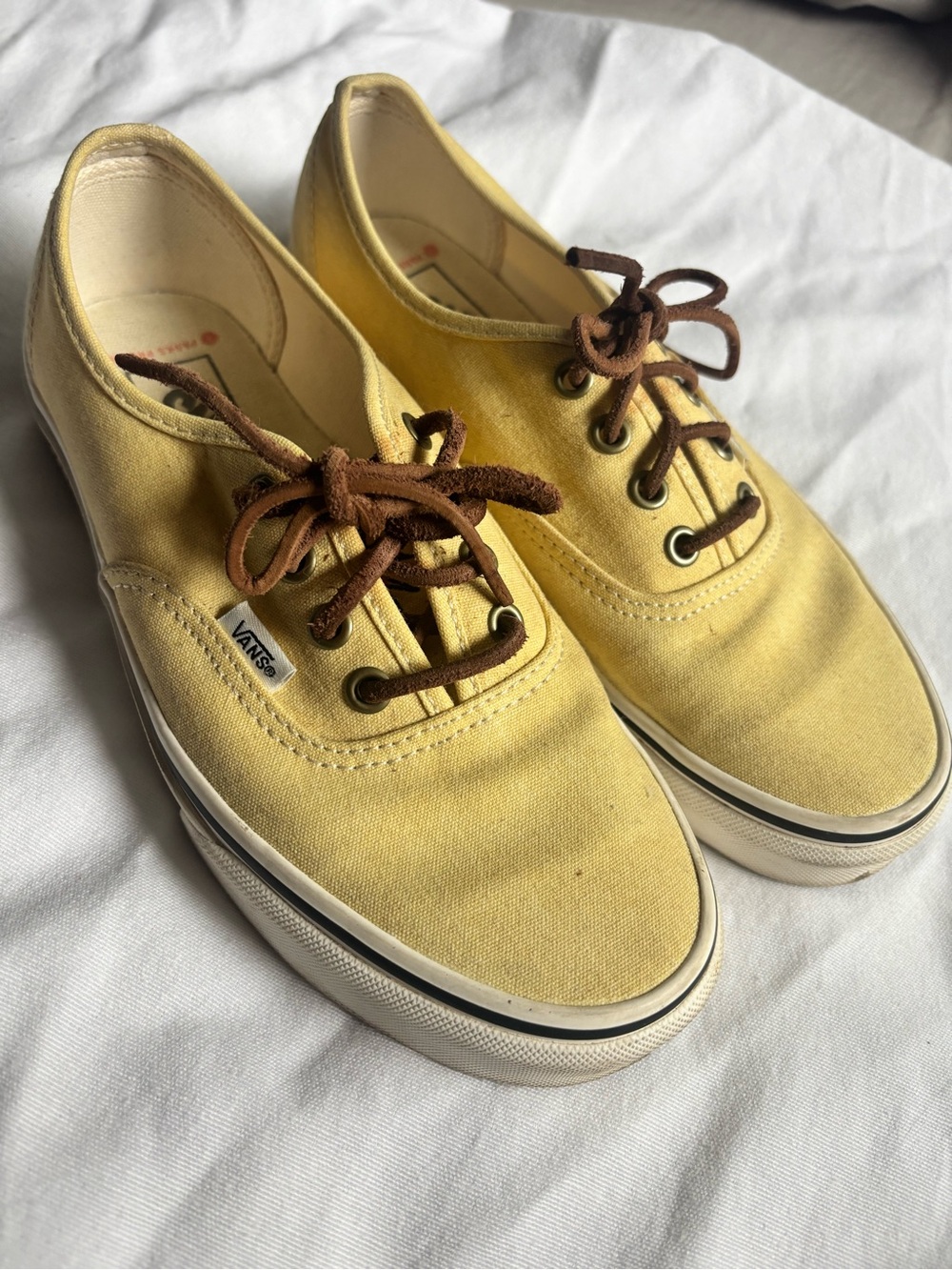 Vans x Parks Project Authentic Wild & Free Yellow Canvas Sneakers